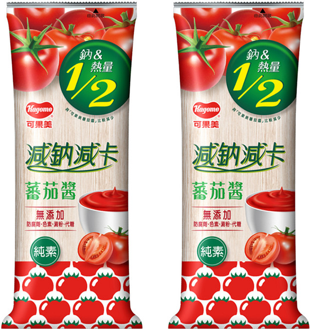 KAGOME 可果美 減鈉減卡蕃茄醬, 465g, 2瓶