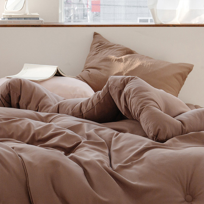 yesbedding 軟布丁鋪棉被, 可可色