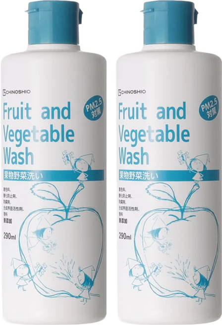 CHINOSHIO 地之鹽社 蔬果清潔劑, 290ml, 2瓶