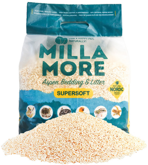 밀라모어 햄스터 아스펜 소프트 베딩, 1.8kg, 1개