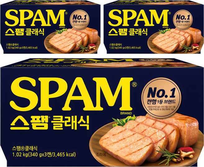 스팸 클래식, 340g, 9개