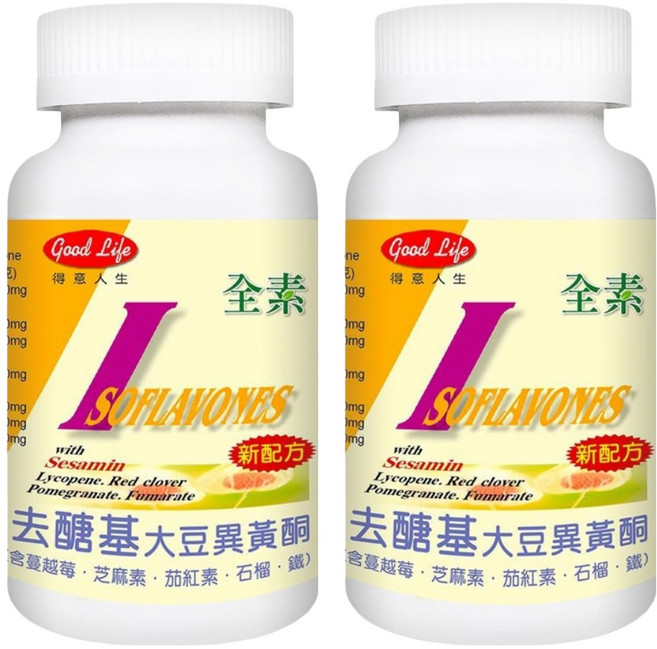 good Life 得意人生 去醣基大豆異黃酮, 60顆, 2罐