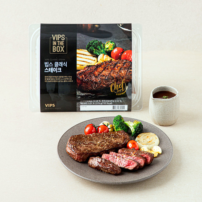 마이셰프 밀키트 빕스 클래식 스테이크 2인분, 576g, 1개