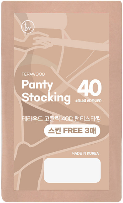 테라우드 고탄력 압박 팬티스타킹 40D 3p