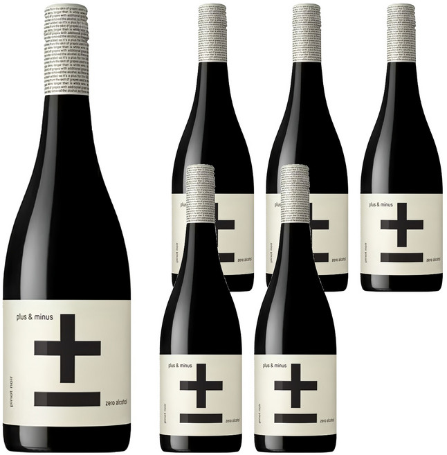 plus&minus 加減喝 黑皮諾葡萄風味飲, 750ml, 6瓶