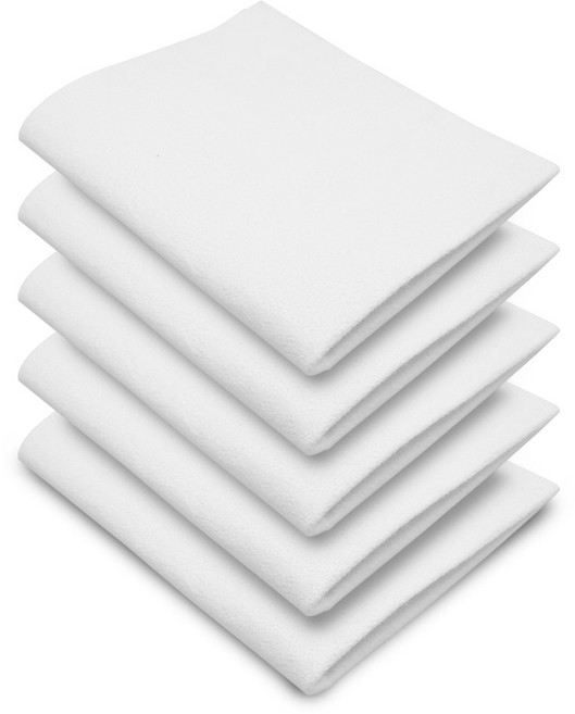 엑스핏 세무융 마이크로화이버 다용도 자동차 극세사 세차 타올, 화이트, 5개