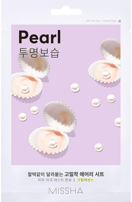 미샤 에어리 밀착 시트마스크 진주, 1개입, 1개