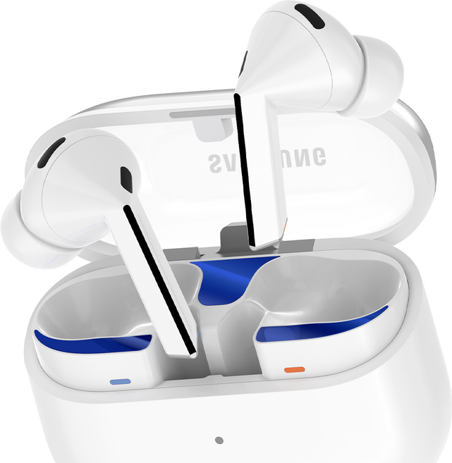 요거 메탈 갤럭시 버즈 철가루 방지 스티커, 블루, 2개, 갤럭시 버즈3 프로