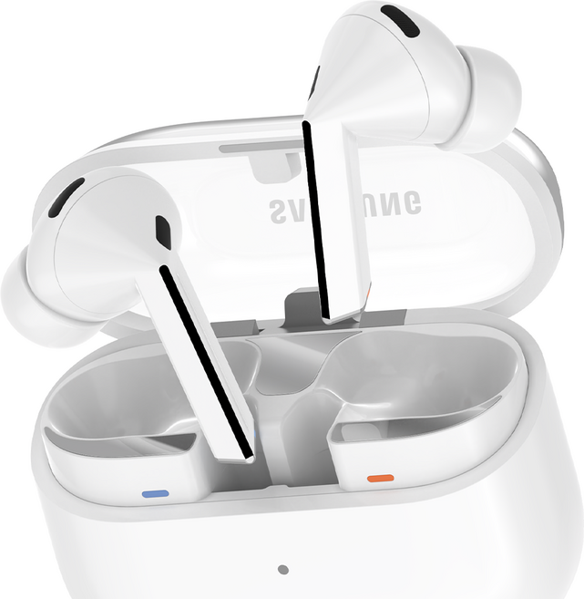 요거 메탈 갤럭시 버즈 철가루 방지 스티커, 실버, 2개, 갤럭시 버즈3 프로