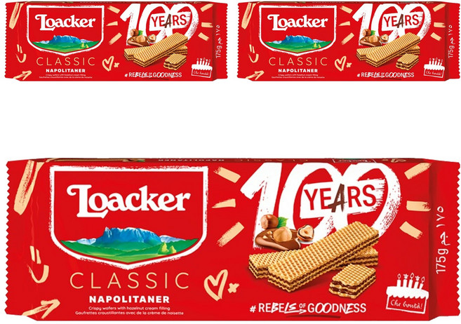 로아커 웨하스 클래식 나폴리타너, 175g, 3개