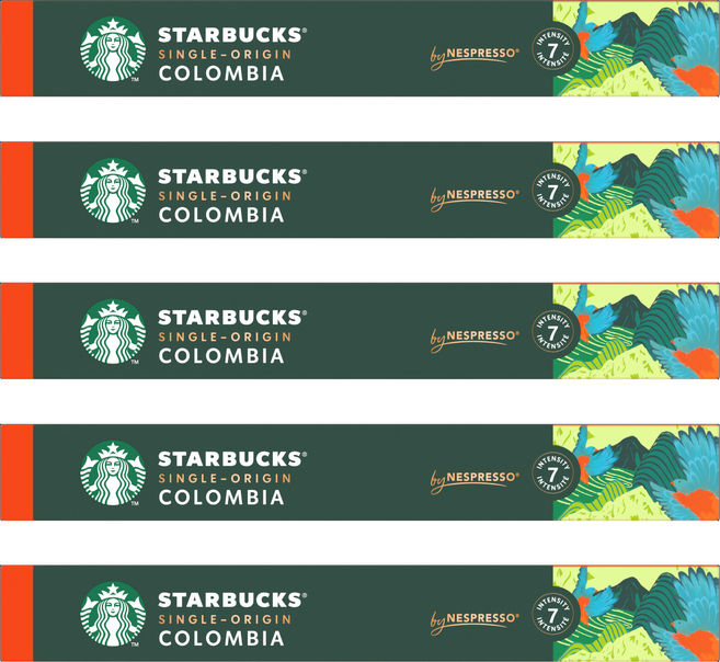 스타벅스 네스프레소 싱글 오리진 콜롬비아 캡슐커피, 5.7g, 10개입, 5개