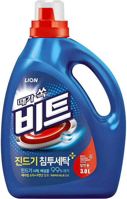 비트 진드기 침투세탁 액상세제 일반용 본품, 3L, 1개