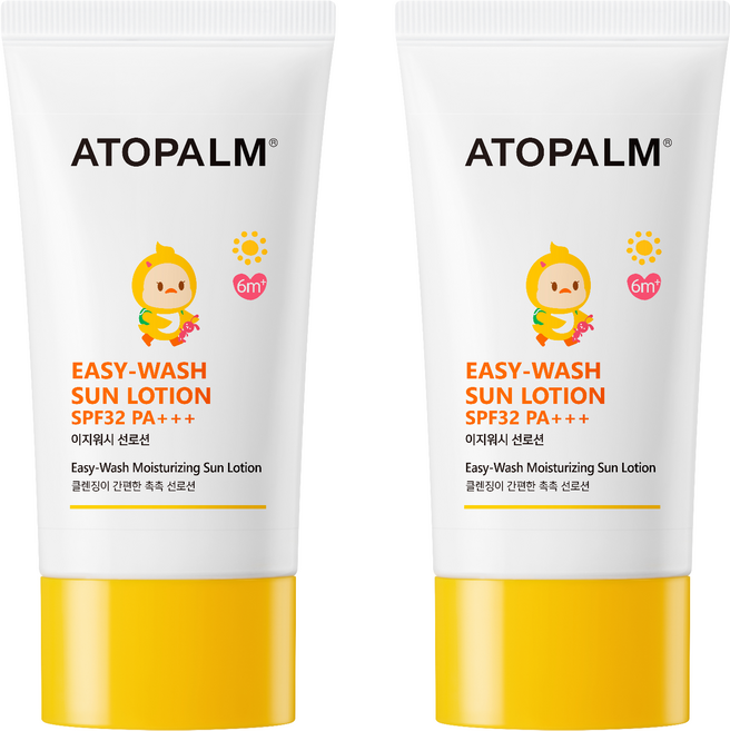 아토팜 이지 워시 선로션 SPF32 PA+++, 60ml, 2개