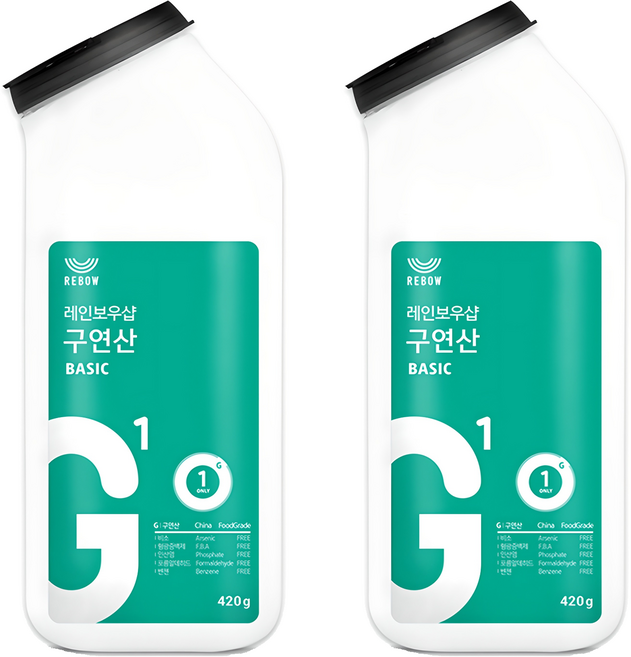 레인보우샵 구연산 베이직 톡톡이, 420g, 2개