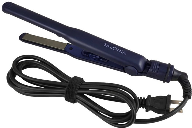 SALONIA 直捲兩用負離子造型夾 SL-004SNV 15mm, 深藍色