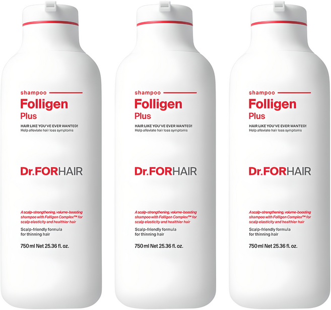 닥터포헤어 폴리젠 플러스 샴푸, 750ml, 3개