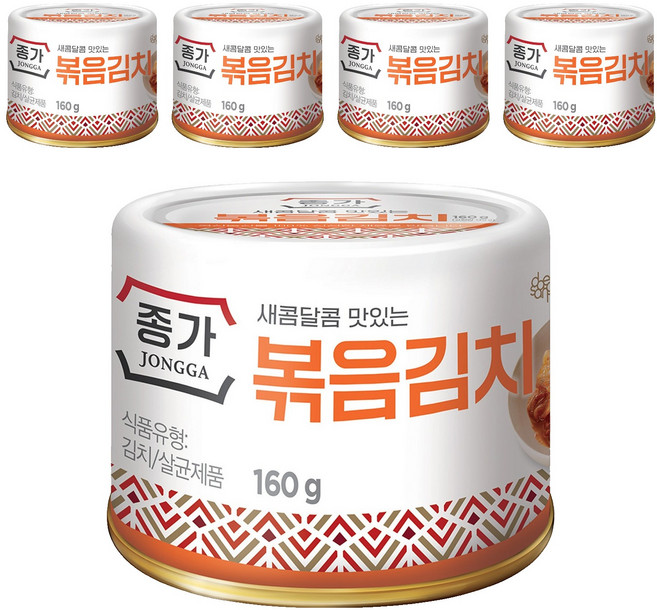 JONGGA 宗家府 香炒泡菜, 5罐, 160g