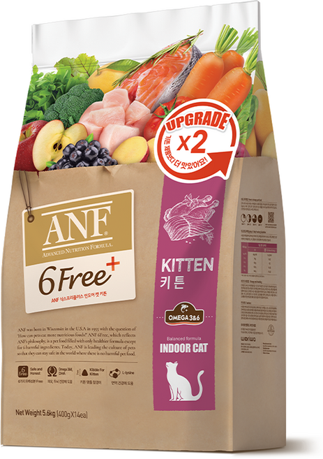 ANF 식스프리플러스 캣 기능성 사료, 키튼, 5.6kg, 1개