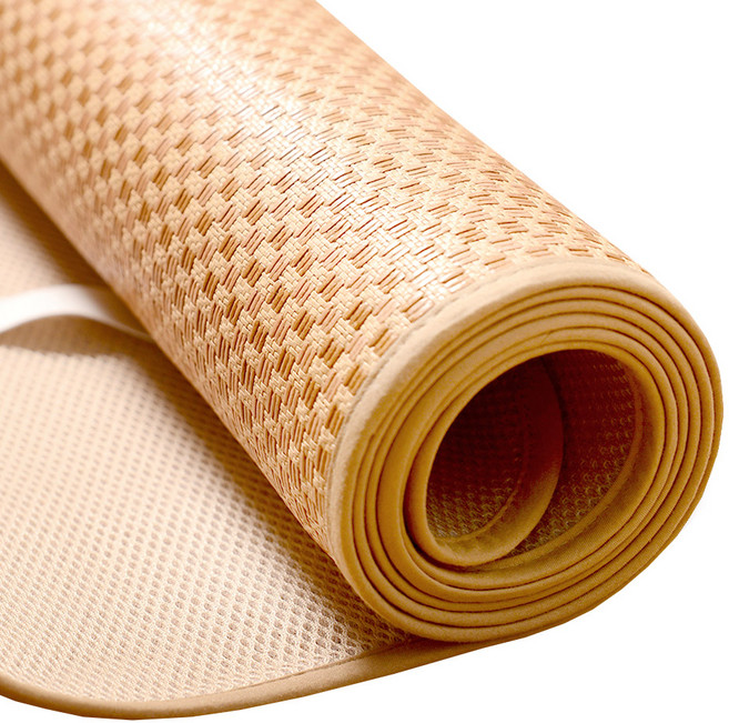 神田職人 3D加厚 格紋透氣天然涼蓆