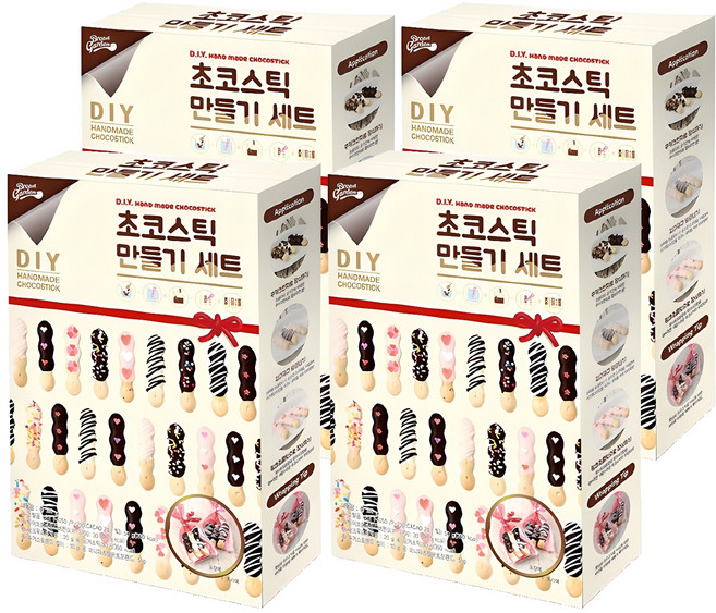 브레드가든 초코스틱 만들기세트, 초코스틱 만들기세트 6종, 4세트