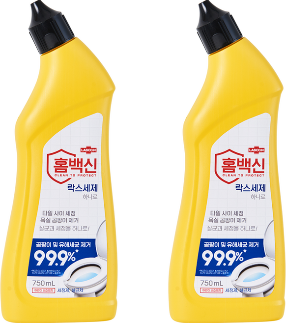 랩신 홈백신 락스세제, 750ml, 2개