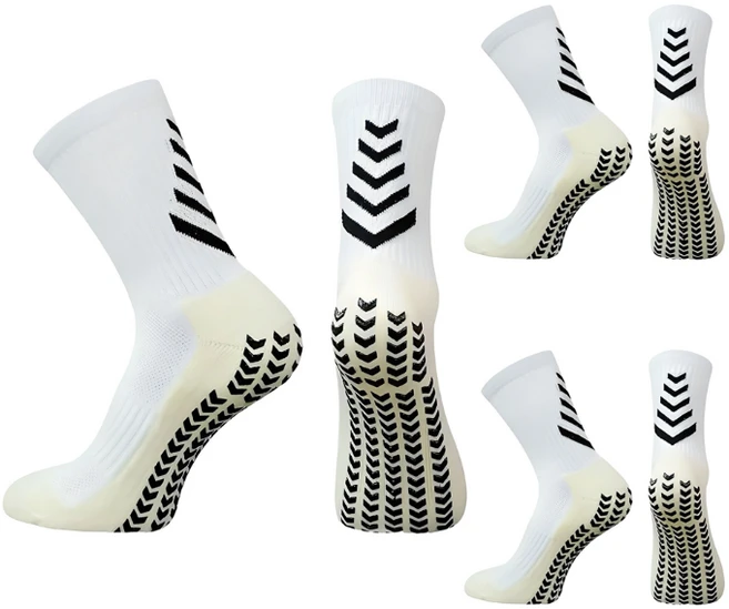 HnEx 단목 논슬립 스포츠 양말, 화이트, 3개 - 쿠팡