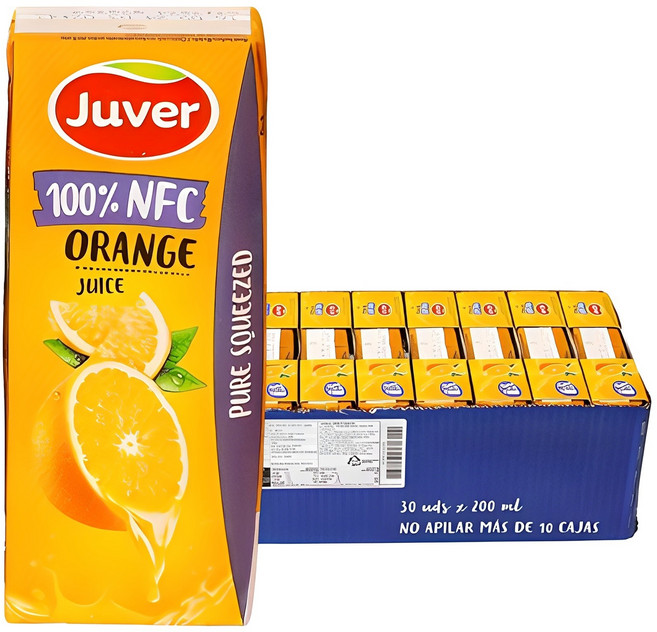 후버 오렌지주스, 200ml, 30개