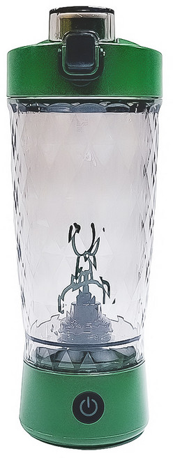 TAILI 太力 炫彩Tritan電動運動蛋白粉咖啡攪拌杯 綠色 650ml, ZH90