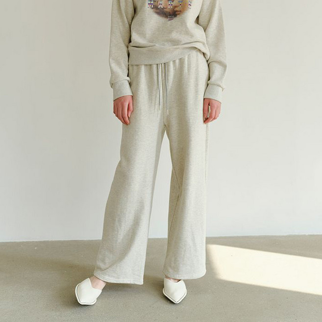 1159스튜디오 여성용 A2 OB POINT WIDE 스웻팬츠