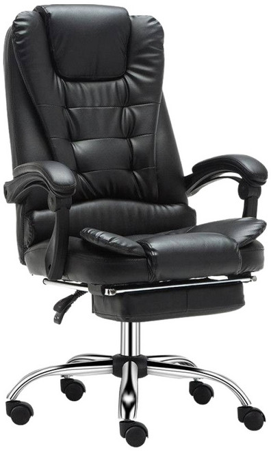 HTGC 雙層加厚辦公椅, 黑色