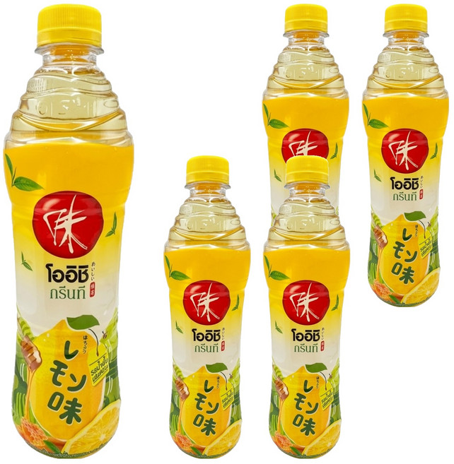oishi 綠茶飲料 蜂蜜檸檬, 500ml, 5個