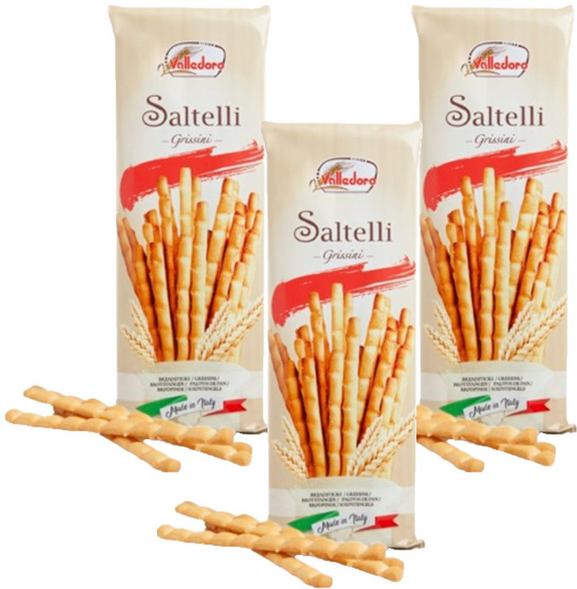 발레도로 그리시니 막대과자 쌀텔리, 100g, 3개