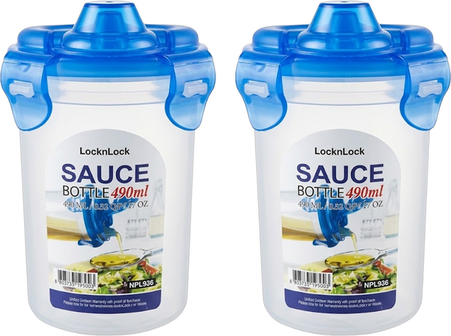 LocknLock 樂扣樂扣 PP微波保鮮盒 HPL936, 490ml, 2個