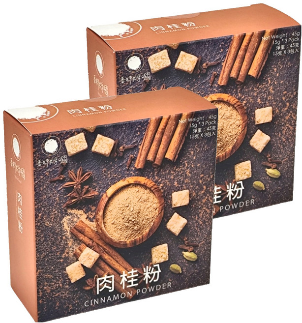 香料共和國 肉桂粉 3包, 15g, 2盒
