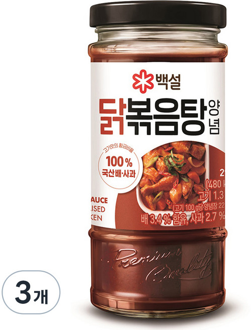 백설 닭볶음탕양념, 290g, 3개