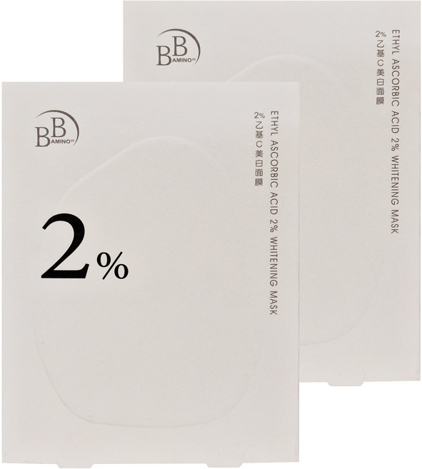 BB AMINO 科研 2%乙基C 美白面膜 54ml, 3片, 2包