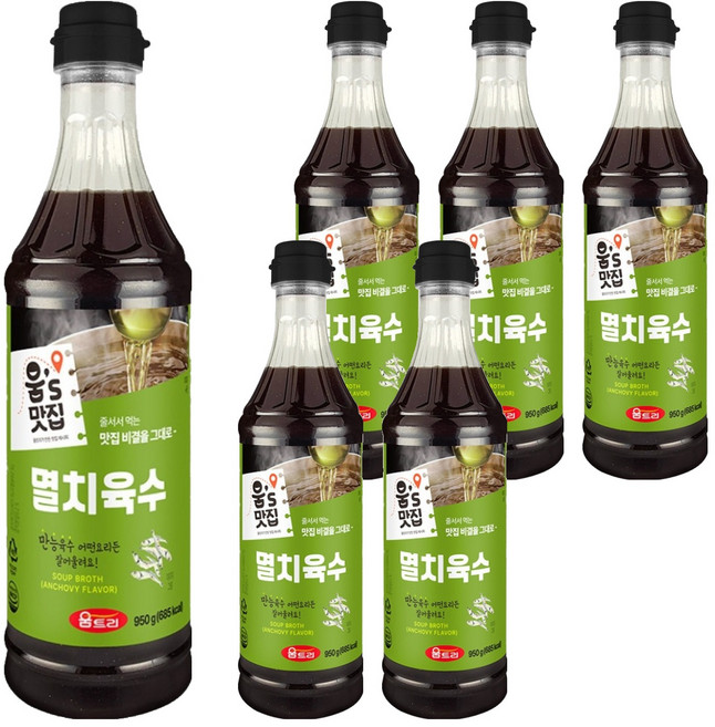 움트리 멸치육수, 950g, 6개
