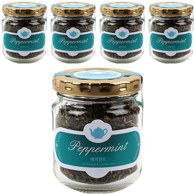 아름드레 유리병 페퍼민트, 15g, 1개입, 5개