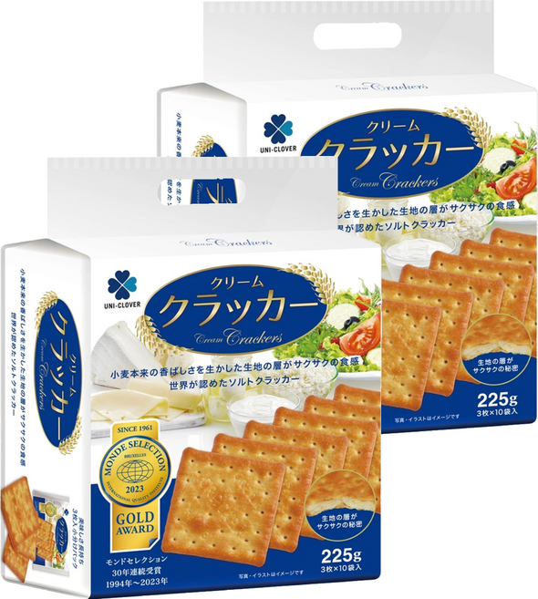 HUP SENG 滿足感蘇打餅 原味, 225g, 2袋