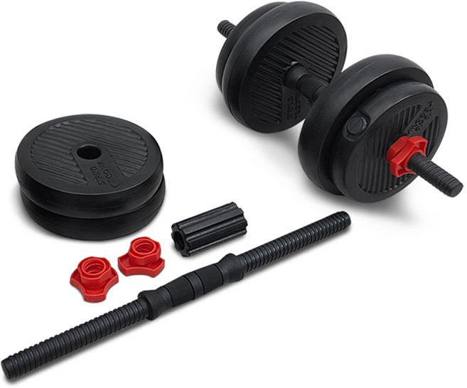 이고진 프리미엄 조립 아령 덤벨 블랙, 11kg, 1세트