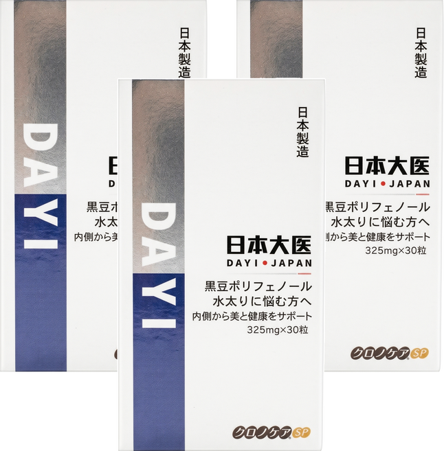 大醫生技 日本大醫黑豆種皮儷水膠囊, 30顆, 300mg, 3瓶