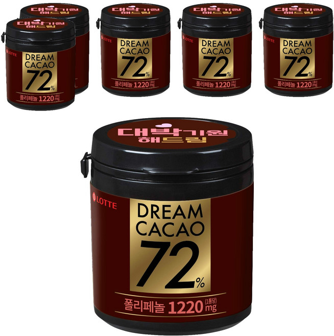 롯데제과 드림카카오 72%, 86g, 6개
