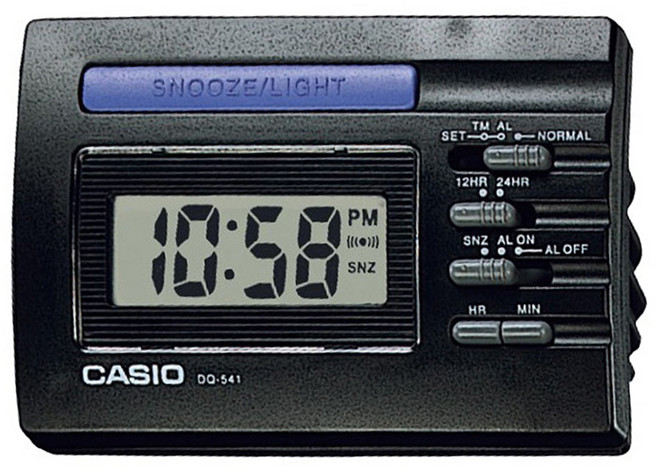 CASIO 卡西歐 電子鬧鐘, 黑色