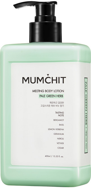 멈칫 멜팅 바디로션 페일그린 허브향, 400ml, 1개