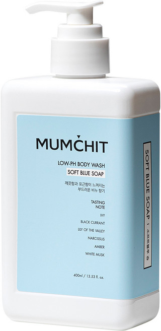 멈칫 약산성 바디워시 소프트 블루솝, 400ml, 1개
