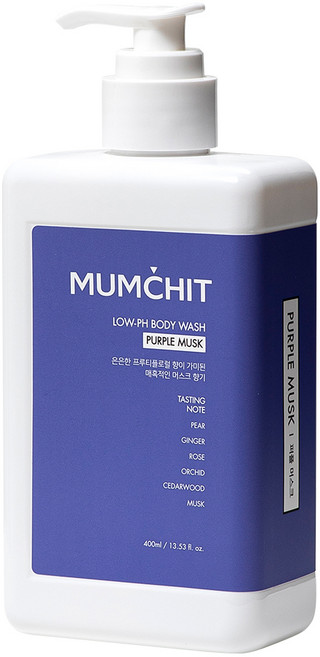멈칫 약산성 바디워시 퍼플 머스크, 400ml, 1개