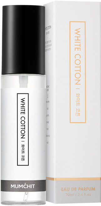멈칫 섬유향수, 화이트 코튼, 70ml, 1개