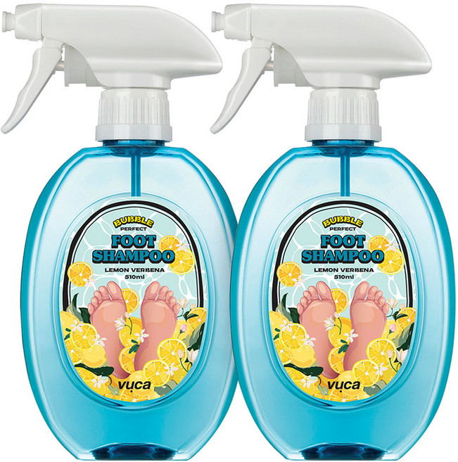 뷰카 퍼펙트 버플 풋샴푸, 1개입, 2개, 510ml