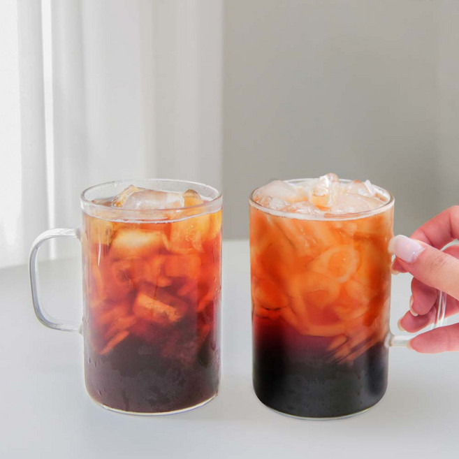 Belle Design Vertuo Nespresso 耐熱玻璃馬克杯 500ml, 透明, 2個
