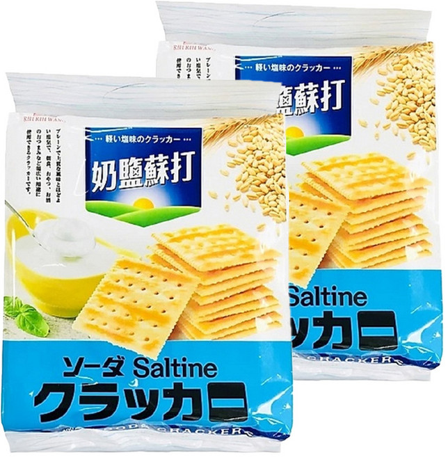 福伯 奶鹽蘇打餅乾 奶素, 400g, 2包